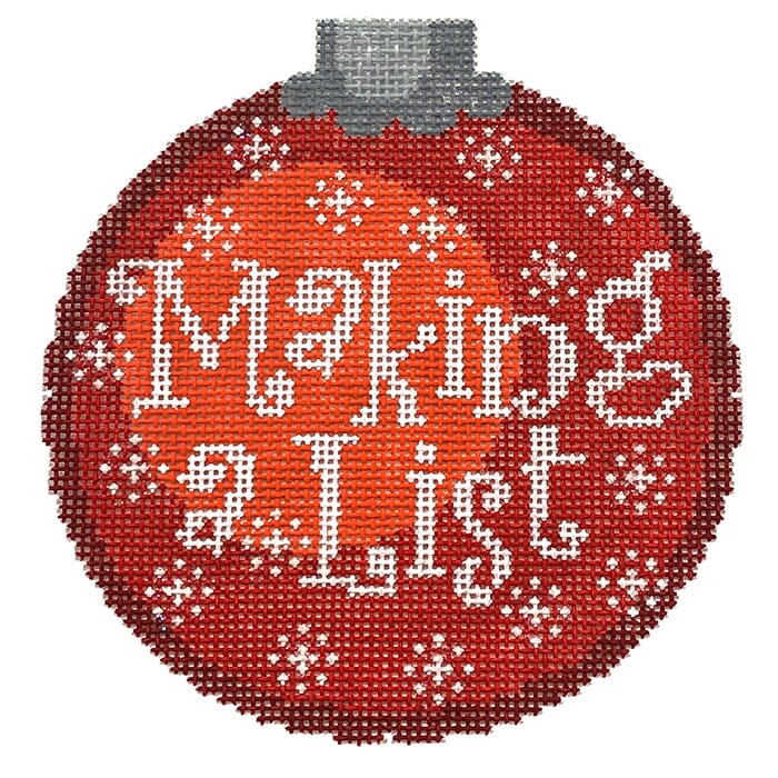 Making a List Ornament Red