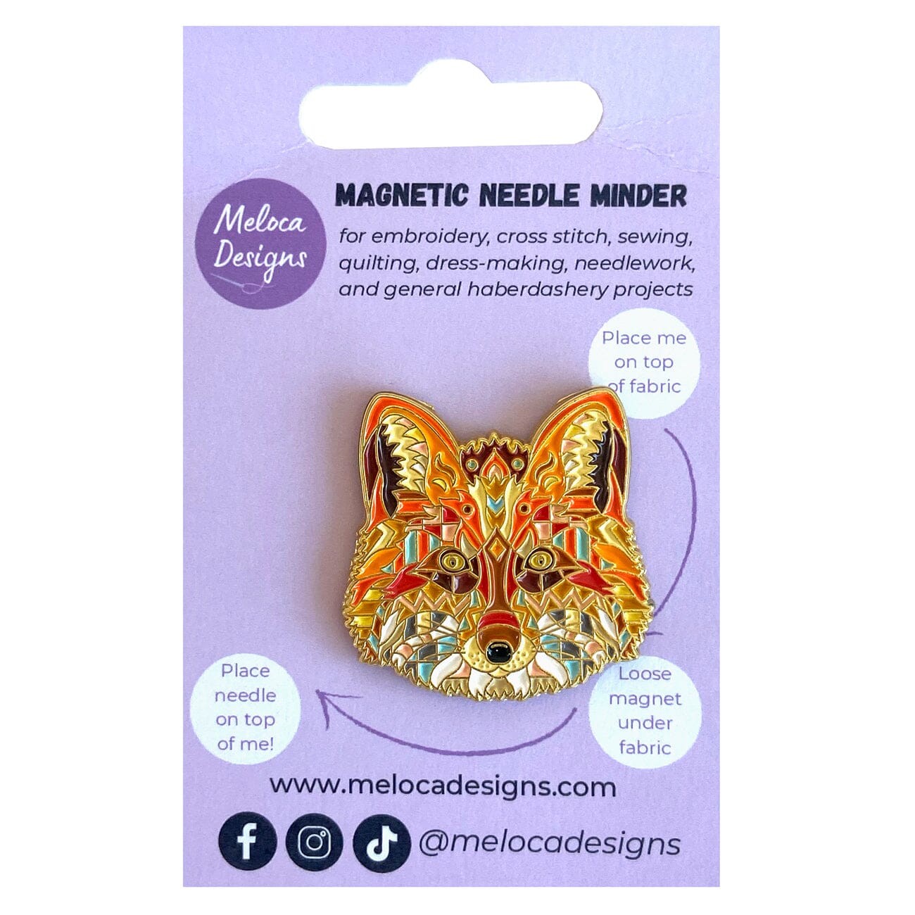 Mandala Fox Needleminder