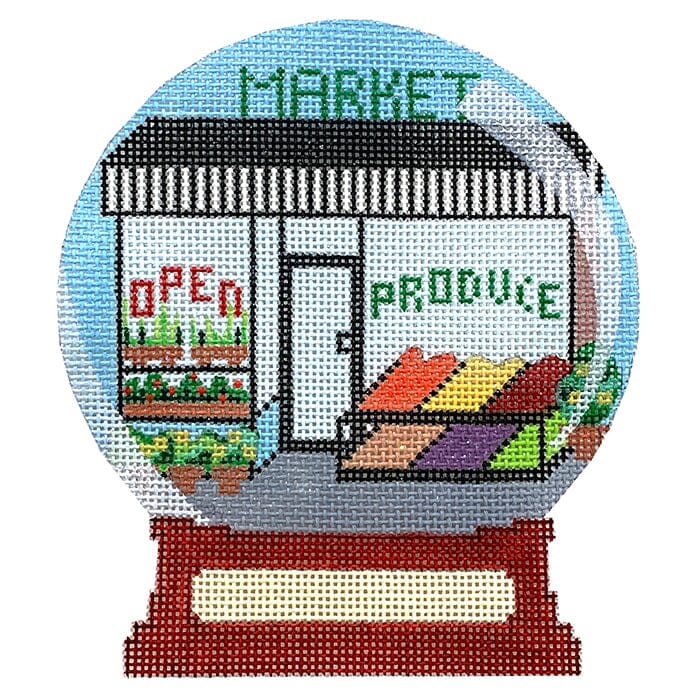 Market Snow Globe