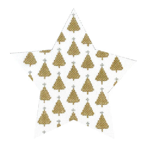 Marlee's Big Star 6" - Gold Trees