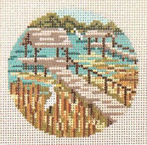 Marsh Pier 3" Ornament