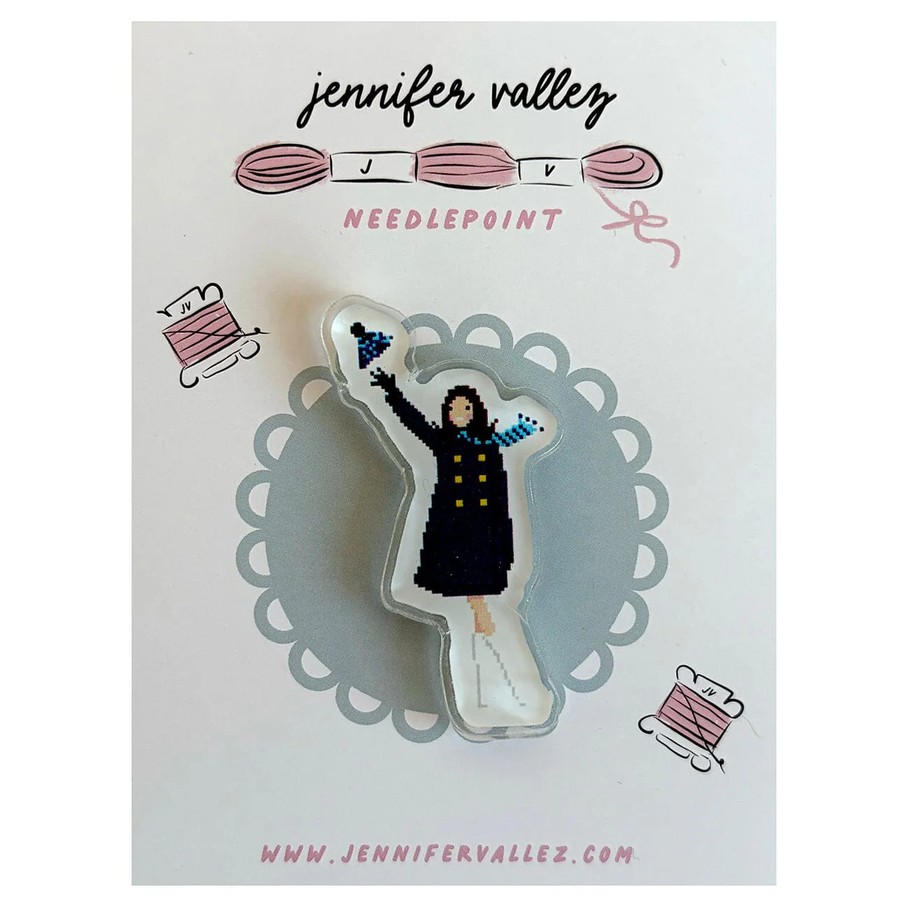 Mary Tyler Moore Acrylic Needle Minder