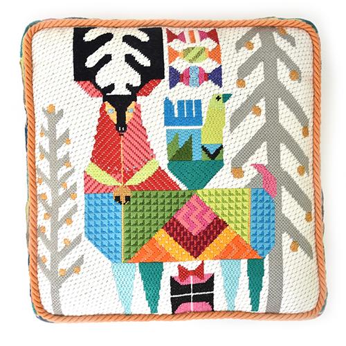Abstract Reindeer Pillow