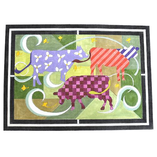 Breezy Moos - Abstract Cows