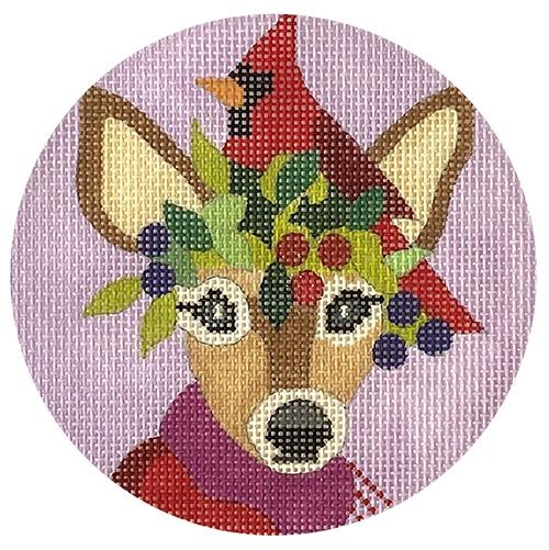 Fawn & Cardinal Ornament