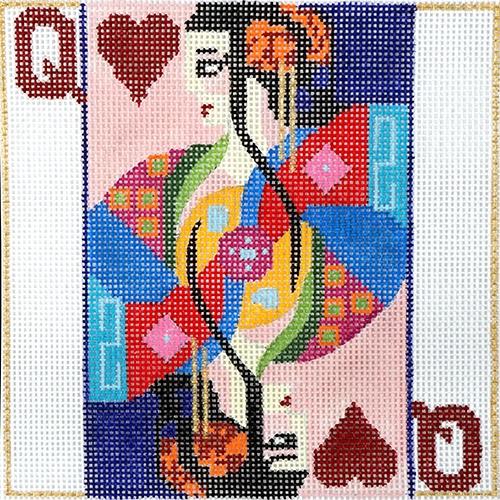 Queen of Hearts 5" Square