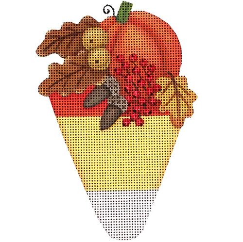 Candy Corn with Pumpkin Bouquet