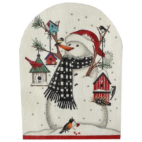 Snowman and Birdhouses