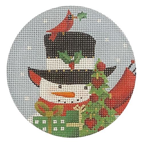 Snowman with Tree Ornament