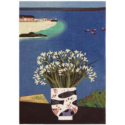 Fish Vase with Sea View