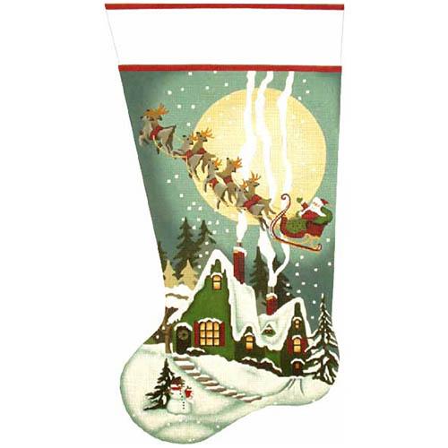 Green Cottage Stocking