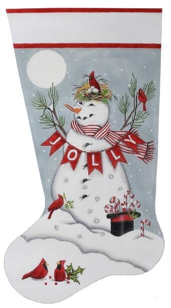 Jolly Snowman Stocking