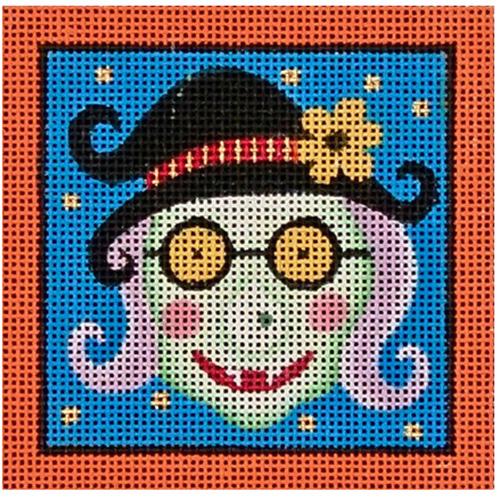 Orange and Blue Witch Square