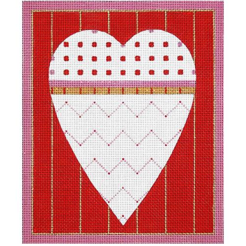Red Zig Zag Heart #2 (MS)