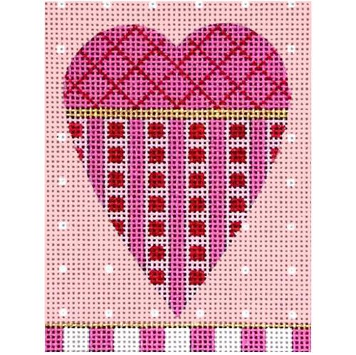 Pink Trellis Heart