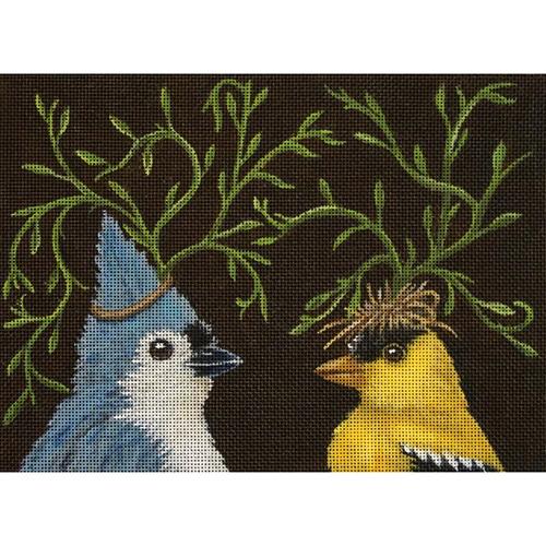 Fancy Titmouse Bird and Friend