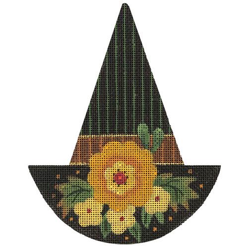 Witch Hat - Big Gold Flower