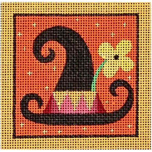 Yellow and Orange Witch Hat Square