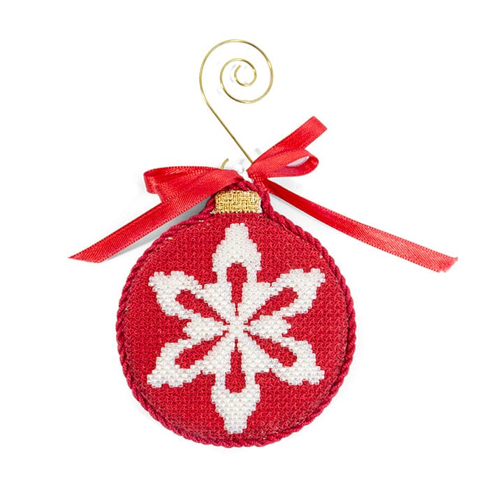 Merri-mint Rounds - Snowflake on Red Kit
