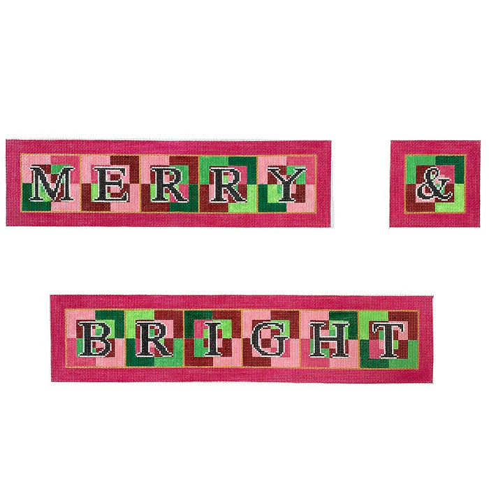 Merry and Bright Block Letters