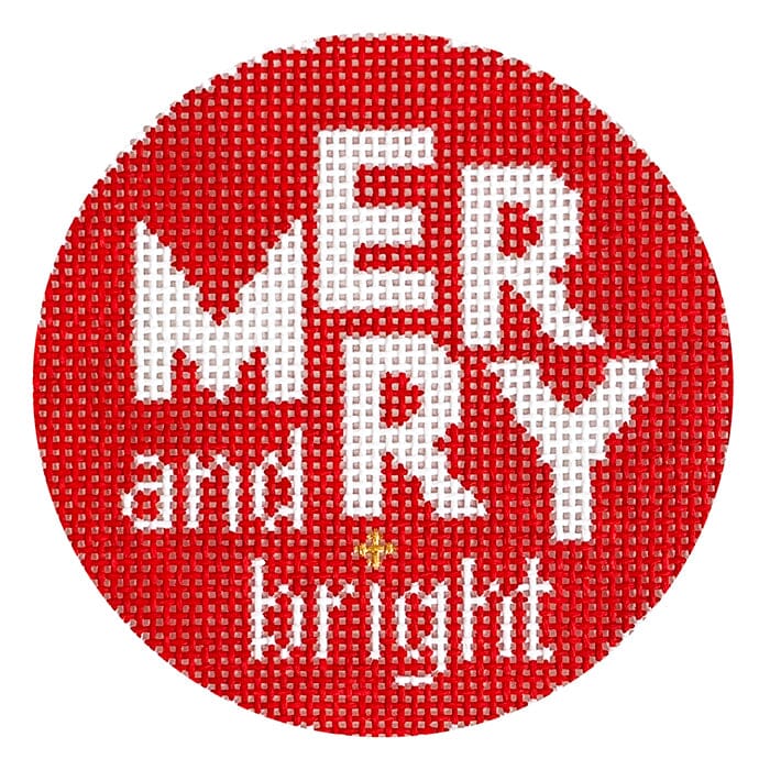 Merry & Bright Round on Red