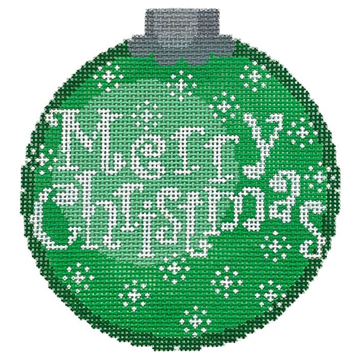 Merry Christmas Ornament Green