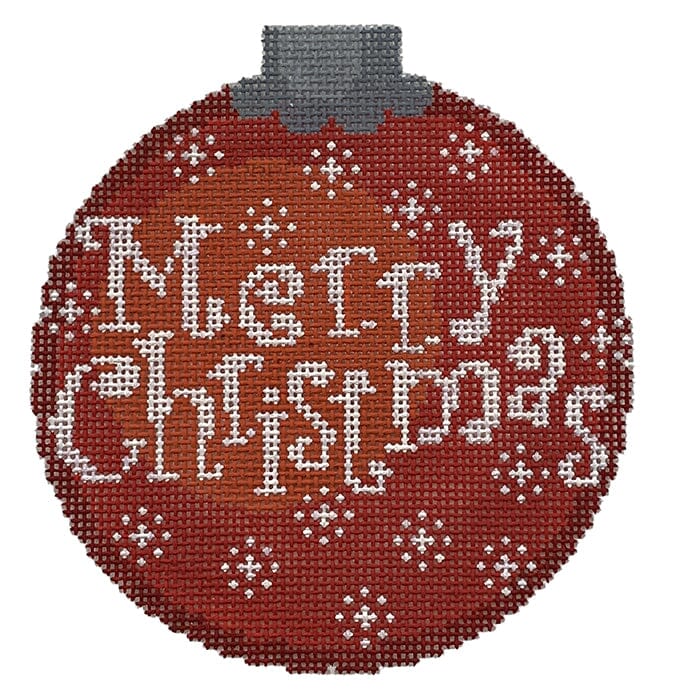 Merry Christmas Ornament Red