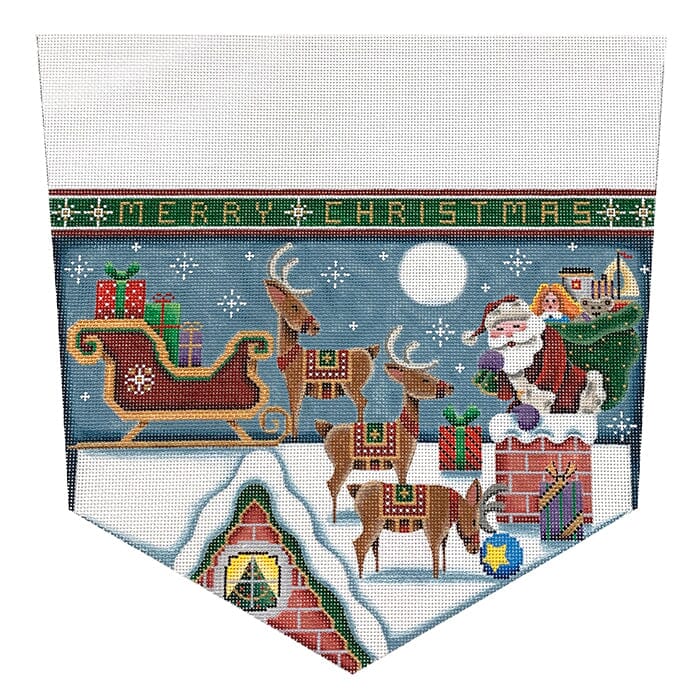 Merry Christmas Stocking Cuff on 18