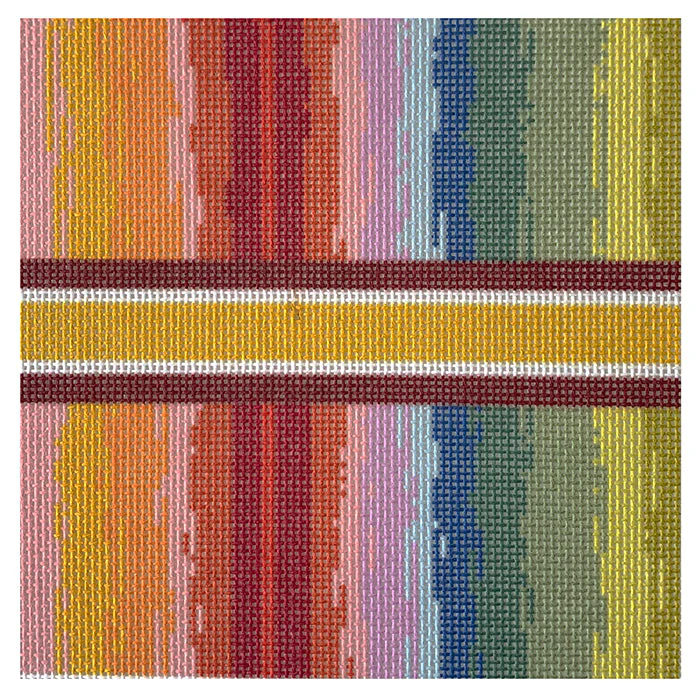 Mini Rainbow Watercolor 5" Square  Insert