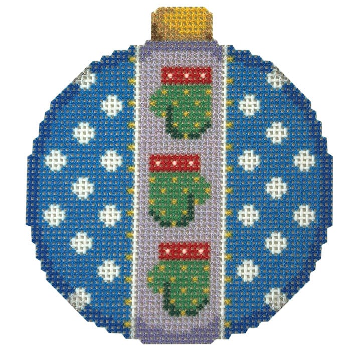 Mittens/Dots Ball Ornament