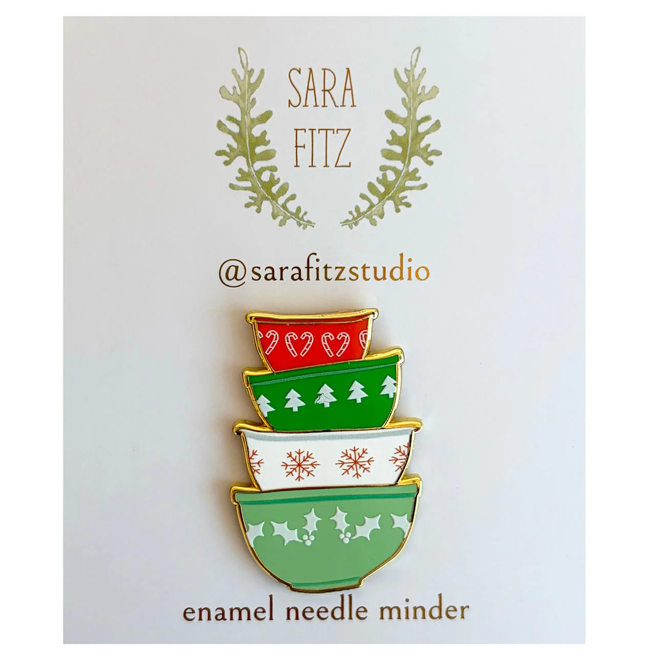 Mixing Bowls Needle Minder