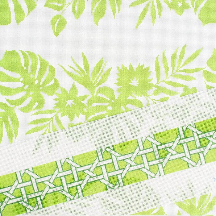 Modern Caning Band - White on Green - Image 2