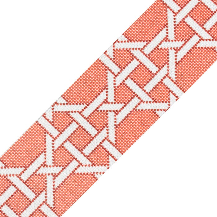 Modern Caning Band - White on Orange - Image 2