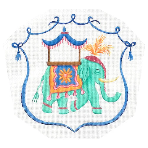 Monogram Crest - Elephant with Howdah Chair