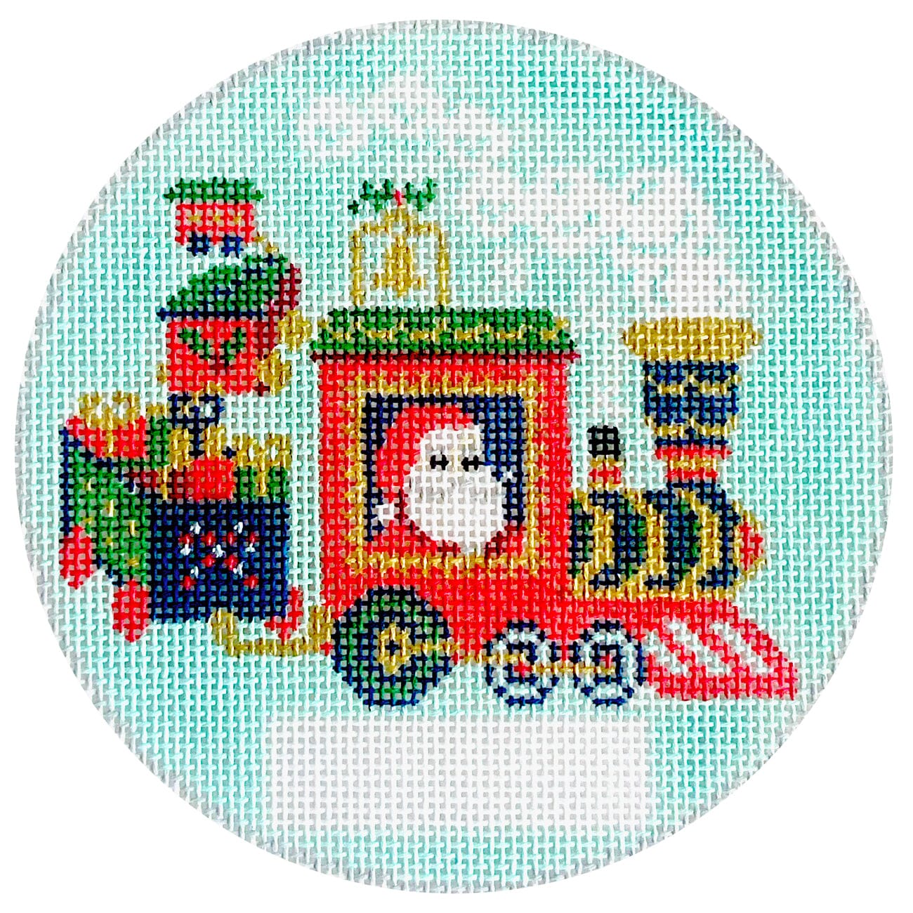 Monogramable Santa Train Ornament