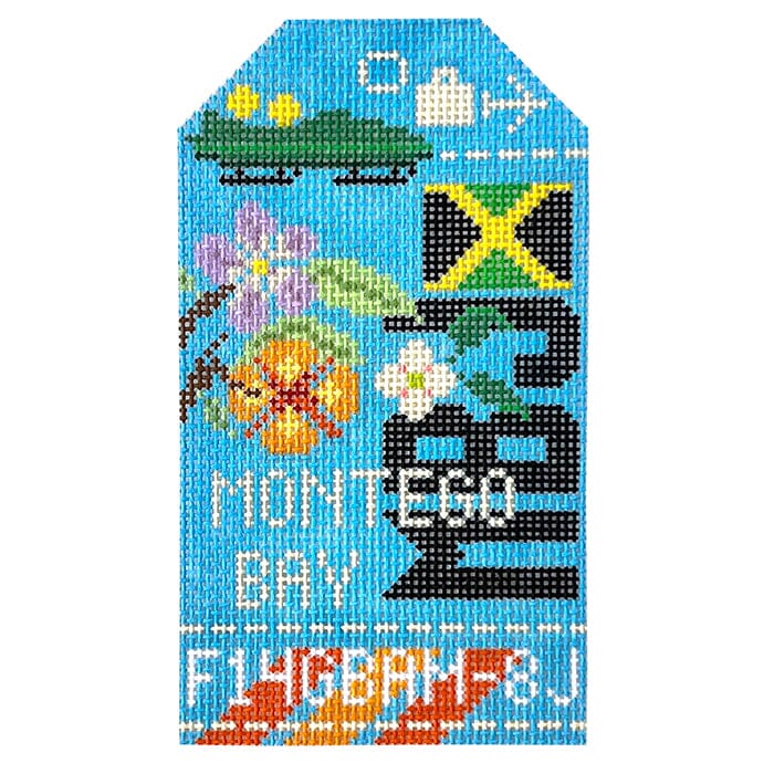 Montego Bay MBJ Retro Travel Tag