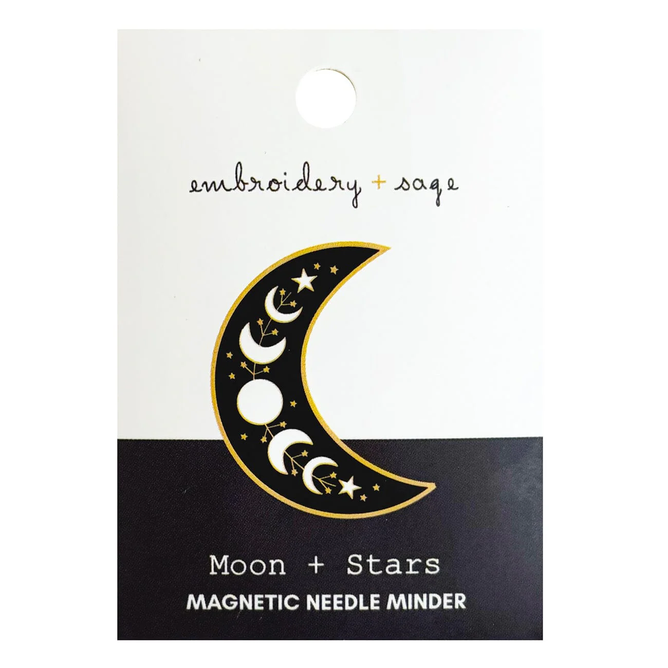 Moon and Stars Crescent Needle Minder