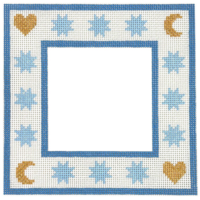 Moon & Stars Frame Blue