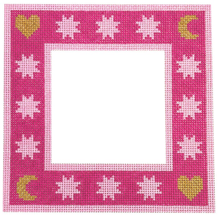 Moon & Stars Frame Pink