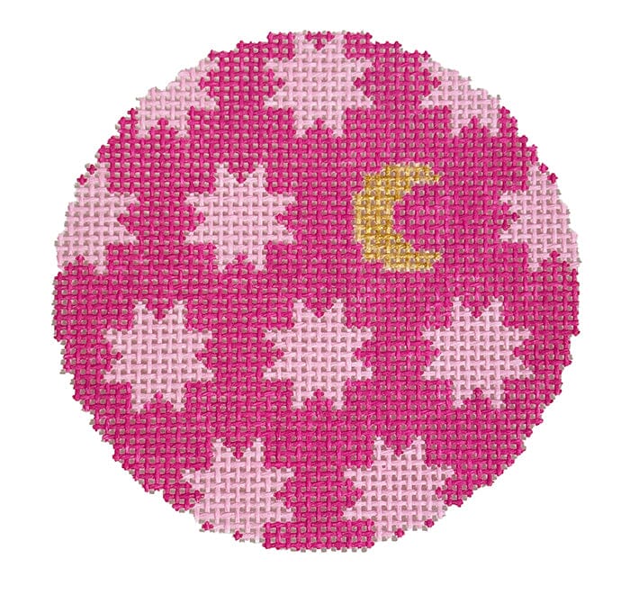 Moon & Stars Round Pink