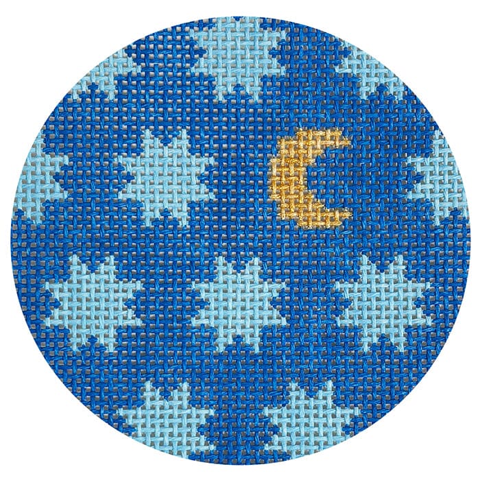 Moon & Stars Round Blue
