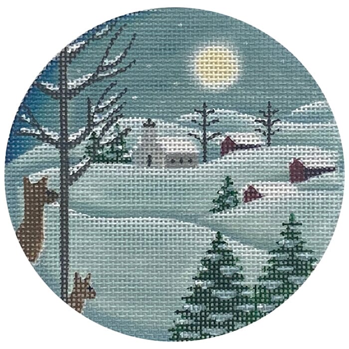 Moonlight Church Ornament