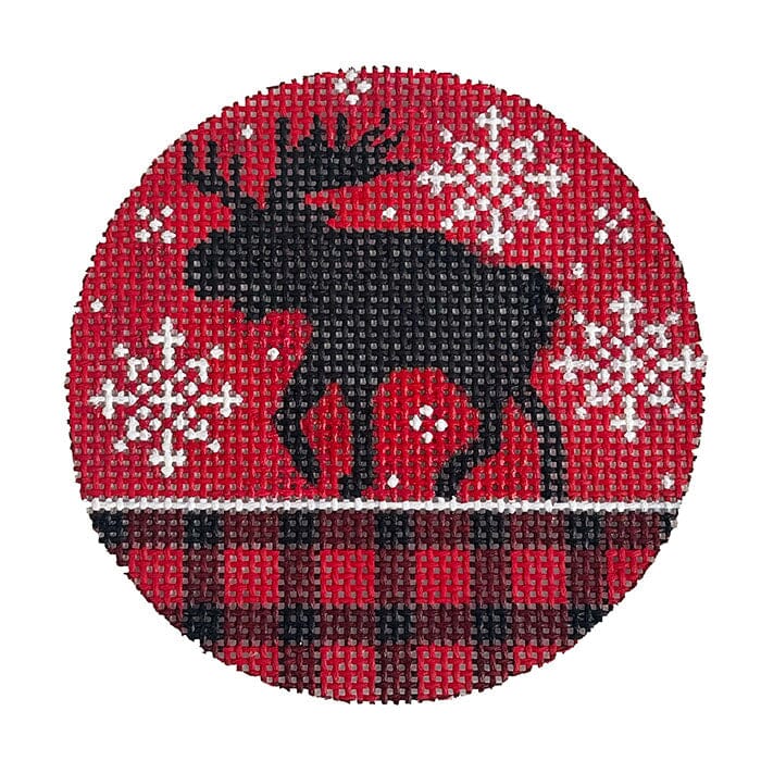 Moose and Red Plaid