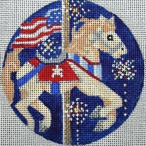 4th of July Carousel Horse