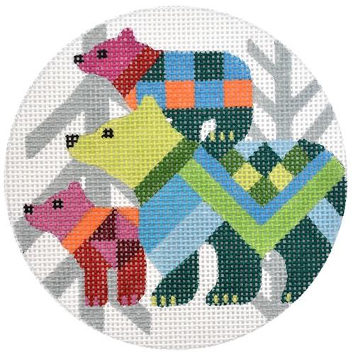 Abstract Bears Ornament