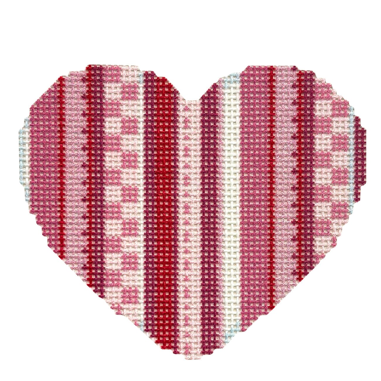 Multi Stripe/Pink Heart