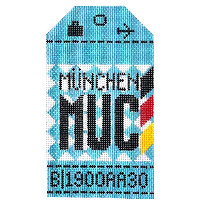 Munich MUC Retro Travel Tag