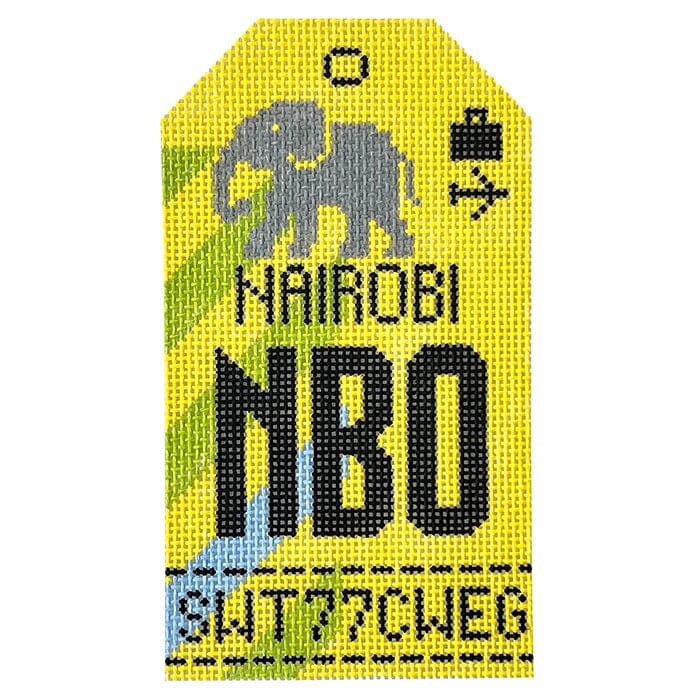 Nairobi NBO Retro Travel Tag