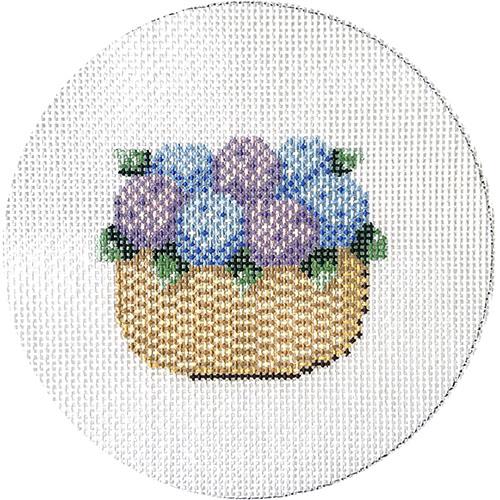 Nantucket Basket with Hydrangea Ornament