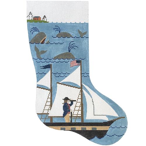 Nantucket Captain at Sea Stocking